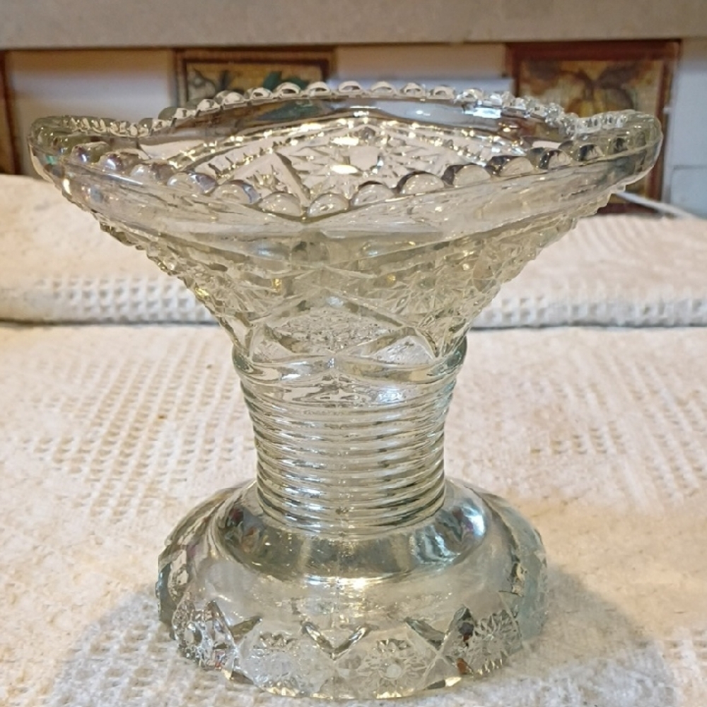 20th Century McKee Concord Punch Bowl Or Candy Bowl Stand